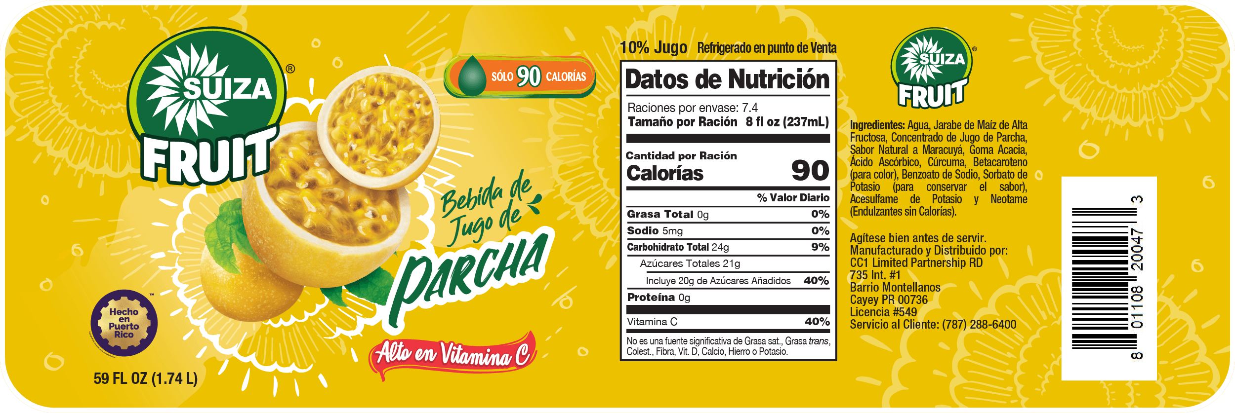 Jugo de parcha Suiza